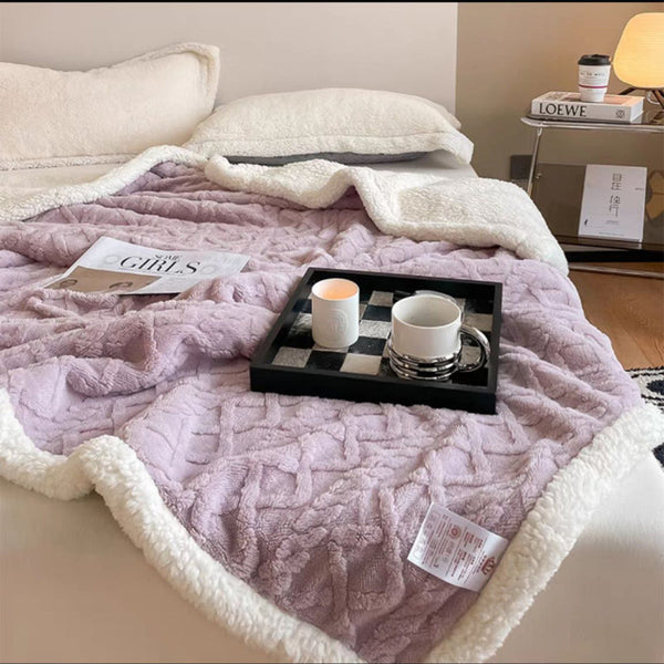 Луксозно пухкаво одеяло в пастелни цветове, двоен размер с код 36-06